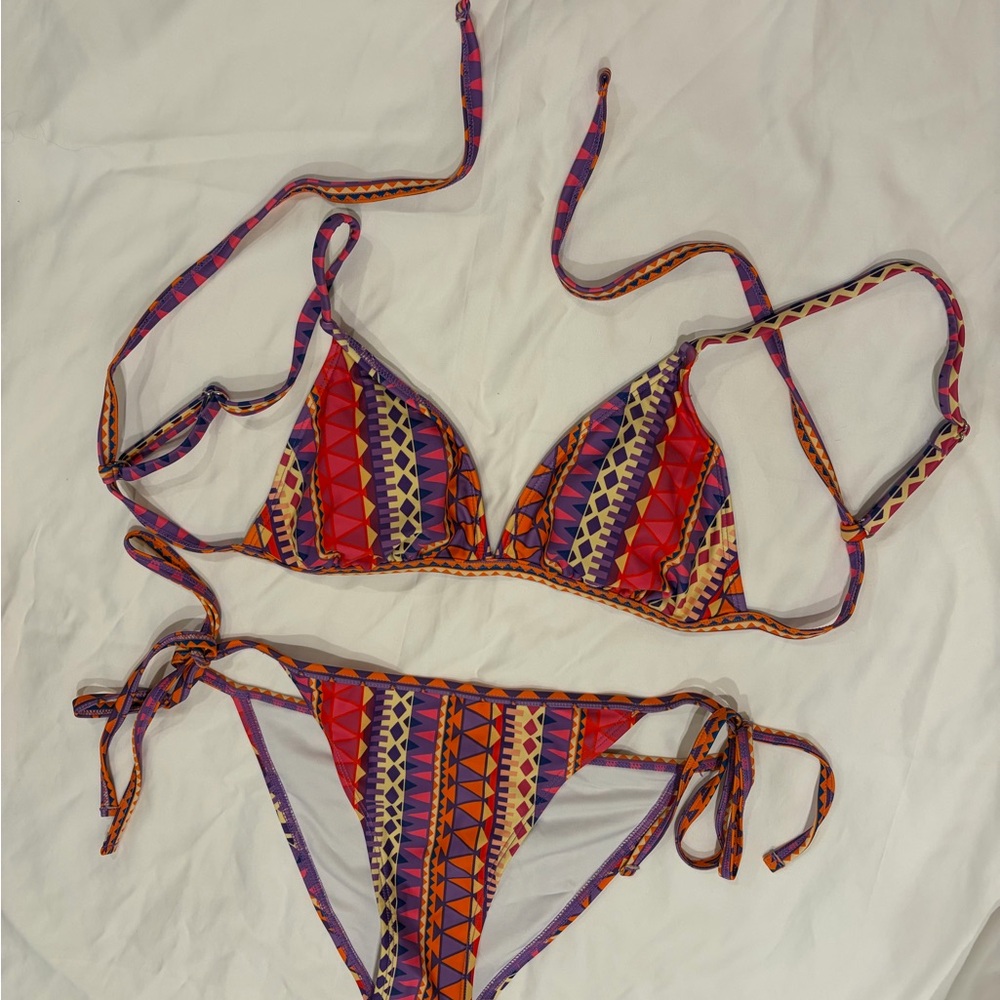 Cupshe Multicolor Geometric Bikini